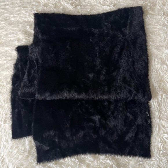 Zara Black Oversized Scarf - Picture 1 of 2